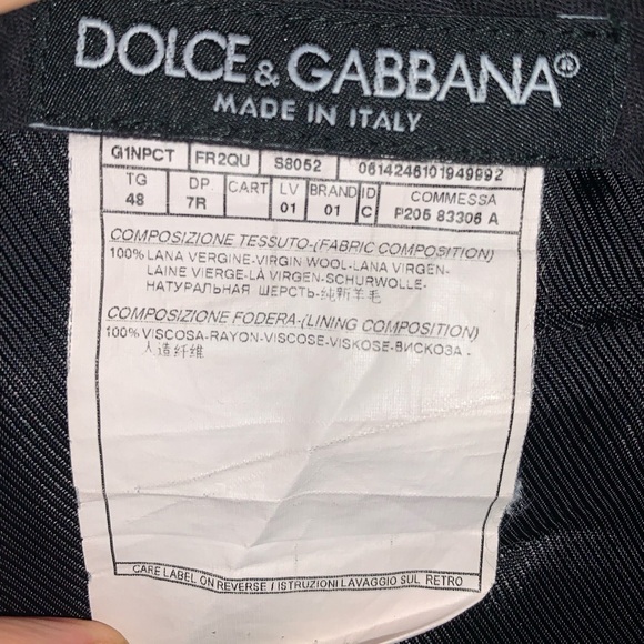 Dolce & Gabbana Men’s Suit size 38 US (48 European) - Picture 7 of 14